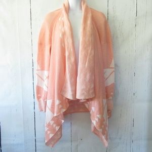 Staccato Cardigan Open Drape Aztec Sweater